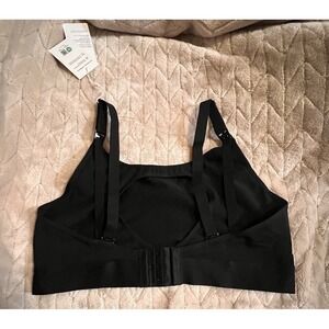 Momcozy Hands Free Pumping Nursing Bra Black Large Clip Down Maternity Wireless